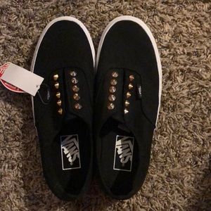 Slip on Black Vans with Studs